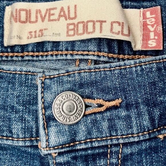 Levi’s 515 Vintage Nouveau Bootcut Jeans in Blue Wash Women’s 10 - Picture 6 of 8